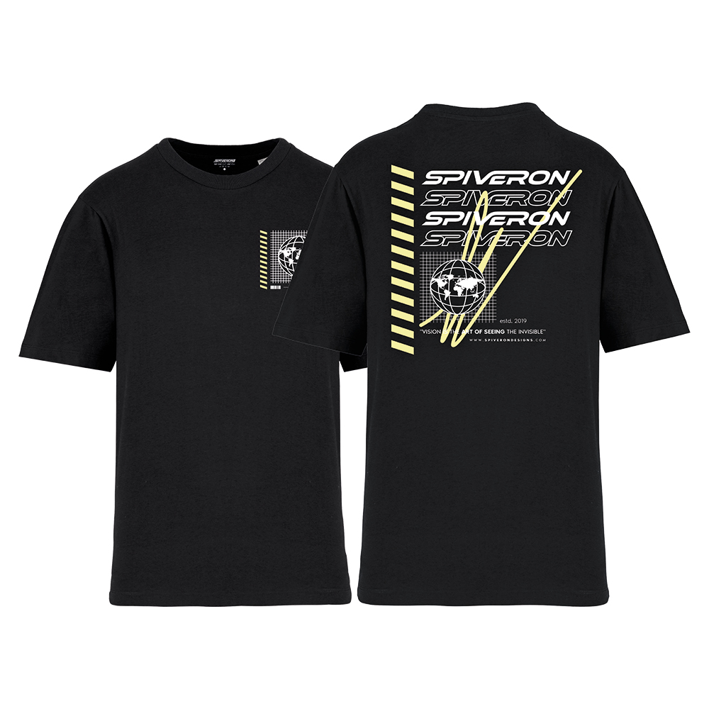 STREETWEAR T-SHIRT BLACK-YELLOW (OVERSIZED) | Spiveron Designs | Voor ...