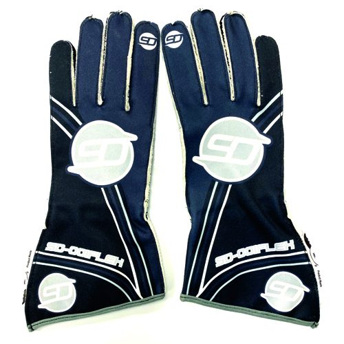 gloves black-grey